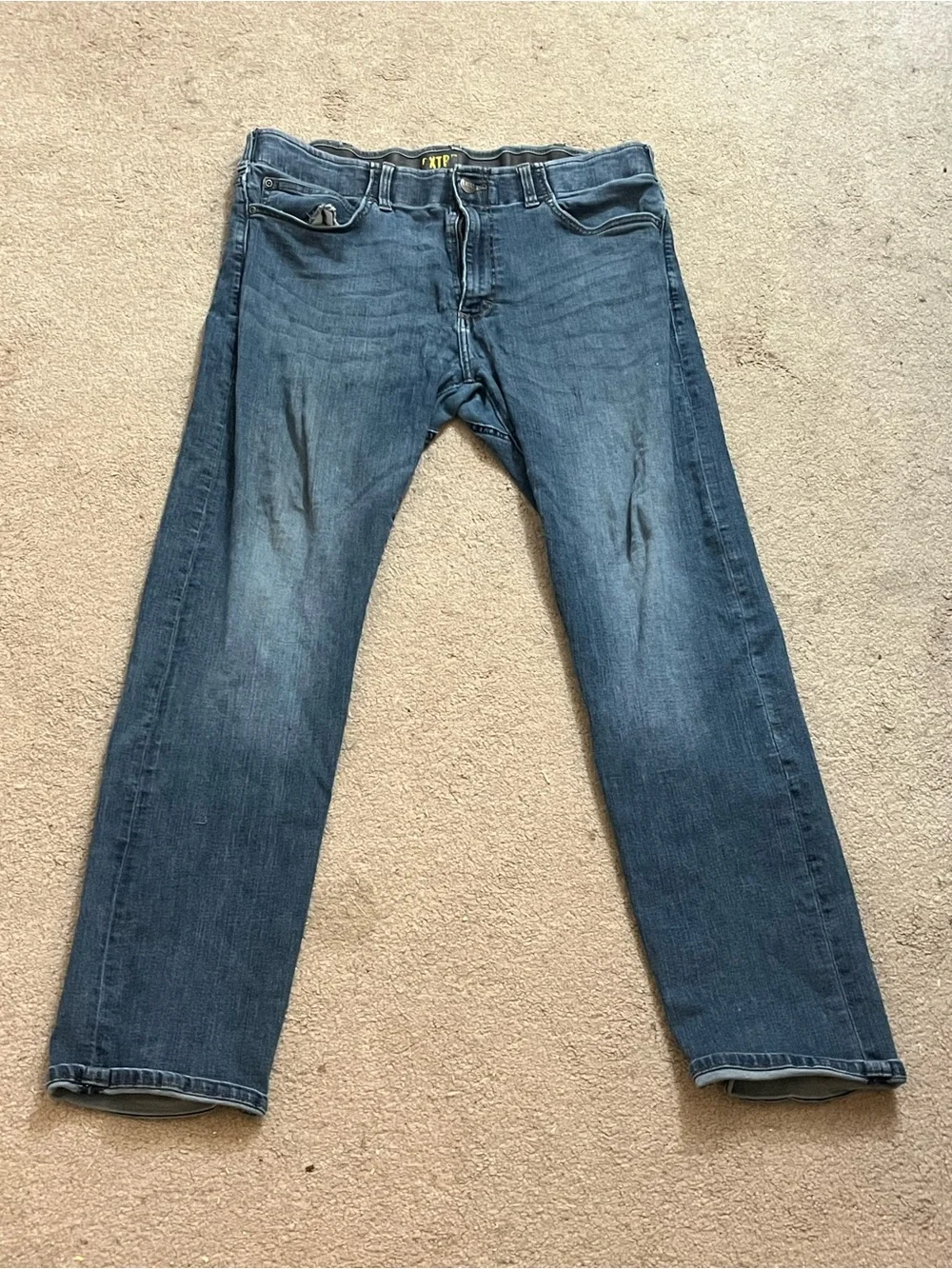 Lee Extreme Motion Men’s 38x32 Straight Fit Jeans Blue Denim